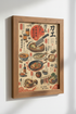 Japanese Kitchen Art | Vintage Culinary Illustration, Asian Food Poster