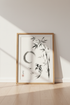 Japanese Koi Fish & Bamboo Wall Art | Zen Enso Ink Poster, Minimalist Decor