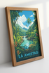 La Amistad International Park Wall Art | Tropical Jungle Print, Travel Decor Poster