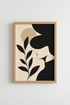 Minimalist Portrait Wall Art Print | Living Room Decor | Neutral Poster