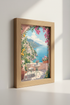 Amalfi Coast Italy Terrace | Mediterranean Landscape, Coastal Living Room Decor