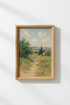 French landscape art | Soft olive tones, Mediterranean living room decor