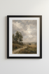 Impressionist Meadow Landscape | Muted Earth Tone Decor, Farmhouse Poster