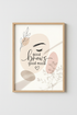 Good Brows Good Mood Wall Art | Lash Salon Decor | Minimalist Aesthetic Poster