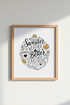 Sweater Weather Wall Art Print | Cozy Fall Home Decor | Autumn Typography Poster