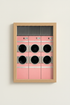 Pink Laundromat Art | Vibrant Rosy Hues, Living Room Decor | Retro Chic Poster