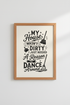 Funny Cleaning Quote Wall Art | Retro Typography, Laundry & Kitchen Decor