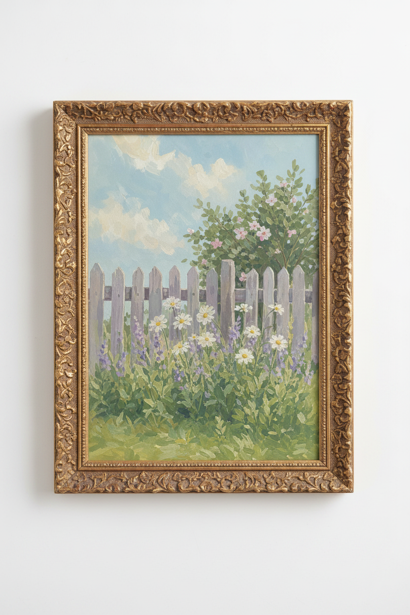 Pastel Garden Wall Art | Watercolor Floral Print, Living Room Decor