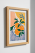 Oranges Still Life Art | Matisse Style Citrus Print, Kitchen Dining Room Decor