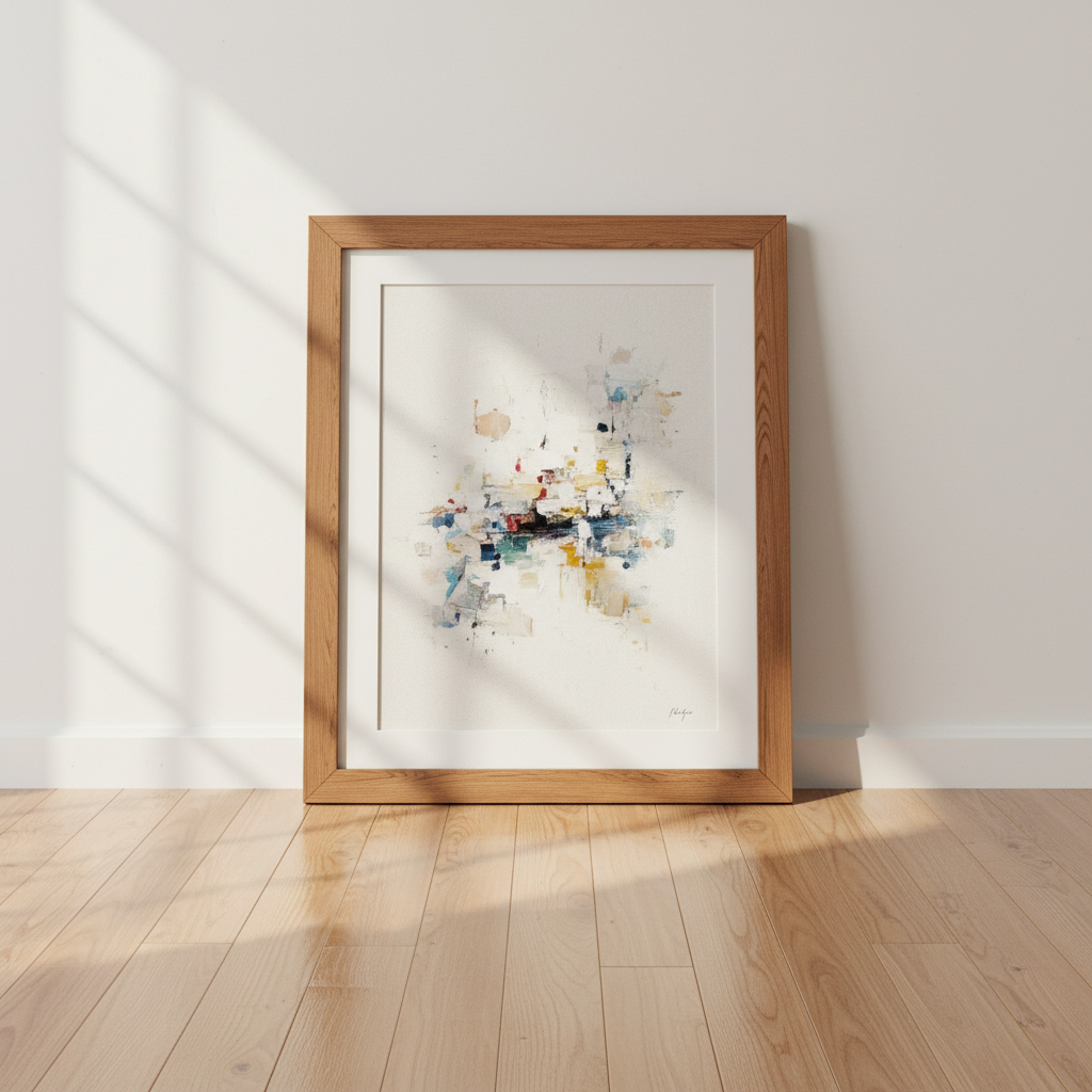 Minimalist Abstract Sun &amp; Mountains Wall Art | Boho Desert Decor, Modern Poster