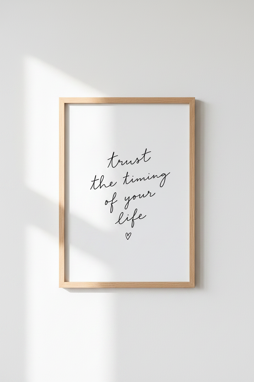 Inspirational Quote Wall Art Print | Office &amp; Bedroom Decor | Minimalist Poster