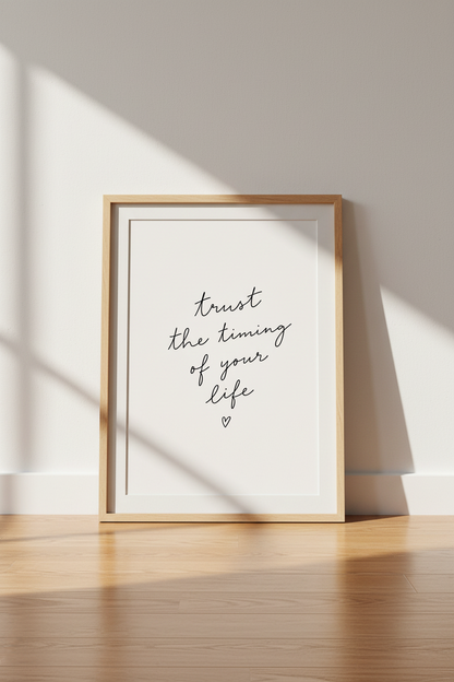 Inspirational Quote Wall Art Print | Office &amp; Bedroom Decor | Minimalist Poster