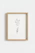 Inspirational Quote Wall Art | Botanical Minimalist Print, Home Office Decor