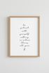 Nature Blooms Quote Wall Art | Minimalist Black & White Print, Office Decor