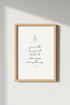 Growth is Quiet Quote Wall Art | Minimalist Botanical Poster | Modern Office Decor