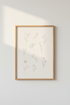 Minimalist Wildflower Line Art | Botanical Sketch Poster, Neutral Bedroom Decor