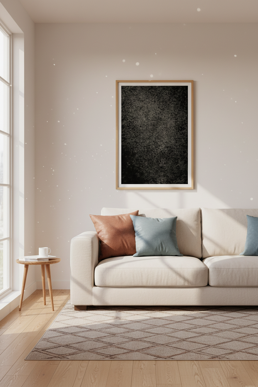 Abstract Black Gold Textured Wall Art Print | Modern Living Room Decor | Industrial Dark Aesthetic Poster