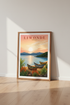 Liwonde Malawi Travel Poster | African Sunset Landscape Wall Art | Nature Decor