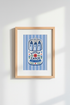 Sardine Tin Wall Art Print | Kitchen Decor | Mediterranean Folk Art Poster