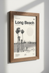 Long Beach California Wall Art | Coastal Skyline Decor | Minimalist Poster