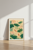 Koi Fish & Lotus Wall Art | Japanese Style Floral Decor | Zen Pond Poster