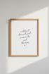 Collect Beautiful Moments Quote Wall Art | Minimalist Home Decor | Script Poster