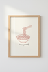 Ramen Noodle Wall Art Print | Kitchen Decor | Minimalist Japanese Food Poster