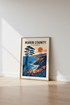 Marin County California Wall Art | Coastal Nature Decor | Retro Travel Poster