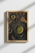 Green Tea Wall Art | Earthy Tones Decor | Kitchen