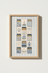 Coastal Blue Matchbook Art Print | Coastal Granddaughter Decor | Nautical Poster