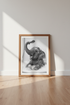 Elephant in Bathtub Art | Black and White Photography, Funny Bathroom Decor
