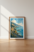 Great Ocean Road Australia Print | Coastal Travel Poster | Modern Blue Wall Art