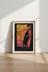 Miami City Map Wall Art | Sunset Watercolor Poster, Living Room Decor