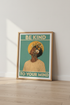 Be Kind To Your Mind Art Print | Retro Mental Health Poster | Boho Floral Wall Decor