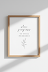 Slow Progress Quote Wall Art Print | Office & Bedroom Decor | Minimalist Poster
