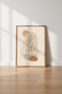 Boho Botanical Abstract Wall Art | Earthy Neutral Decor | Minimalist Leaf Poster