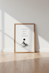 Chase Sky Not Things Wall Art | Minimalist Mountain Poster | Black and White Decor