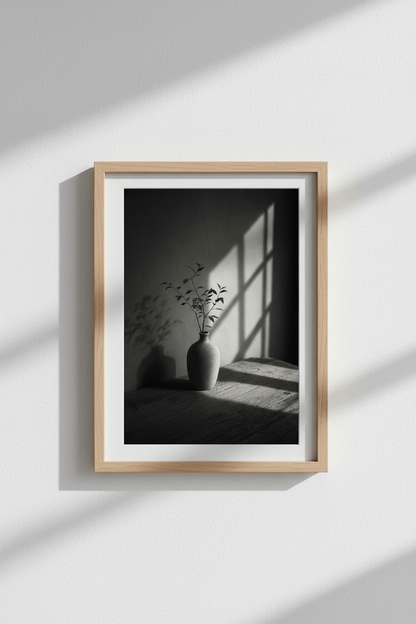 Wabi Sabi Wall Art Print | Minimalist Japandi Photography, Zen Living Room Decor