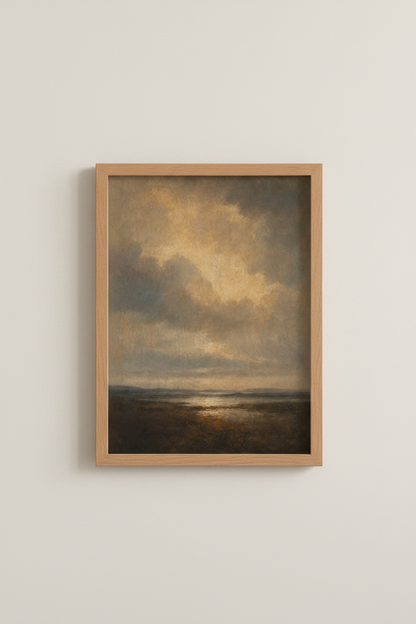 Gold wall art | Abstract Texture, Warm Tones | Living Room Decor