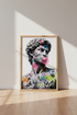 Graffiti David Wall Art Print | Modern Street Style Poster | Edgy Living Room Decor