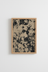 Botanical Poster | Linen Texture, Neutral Tones | Wall Decor