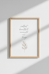 Inspirational Quote Wall Art | Minimalist Botanical Print, Boho Home Decor Poster