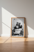 Bear in Bathtub Wall Art | Funny Zen Animal Print, Black & White Bathroom Decor