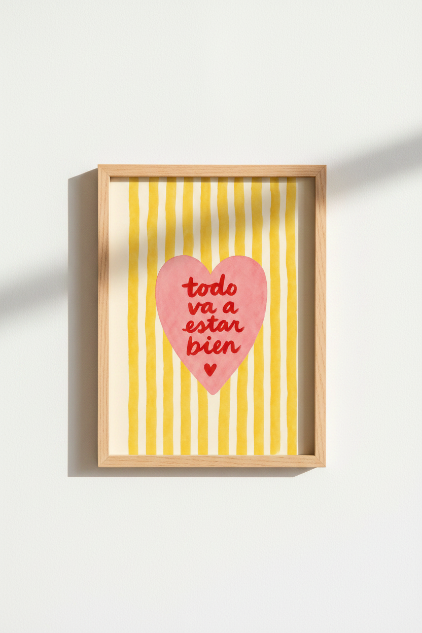 boho wall art print | Living room decor | playful pastel poster