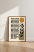 Retro Positive Manifestation Print | Boho Affirmations Wall Art, Office Decor