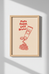 Retro Kitchen Art Print | Red Tomato Paste Kitsch Poster, Funny Dining Decor