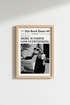 Newspaper Wall Art Print | Black & White Good News Poster | Minimalist Office Decor
