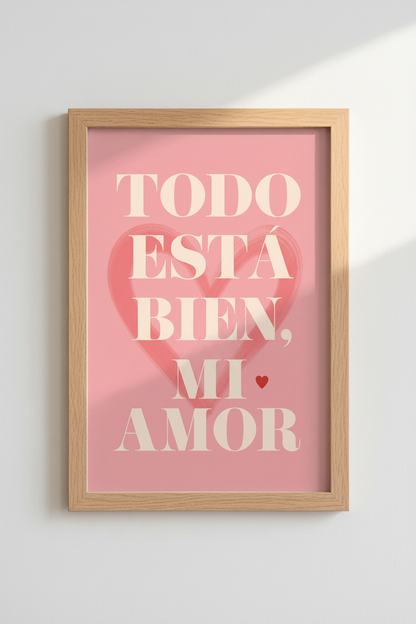 Romantic typography wall art | Blush Pink Decor, Living Room Poster