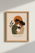 Boho Family Wall Art Print | Nursery Decor | Minimalist Poster
