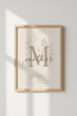 Mother Definition Wall Art | Floral Botanical Poster, Sentimental Mother&